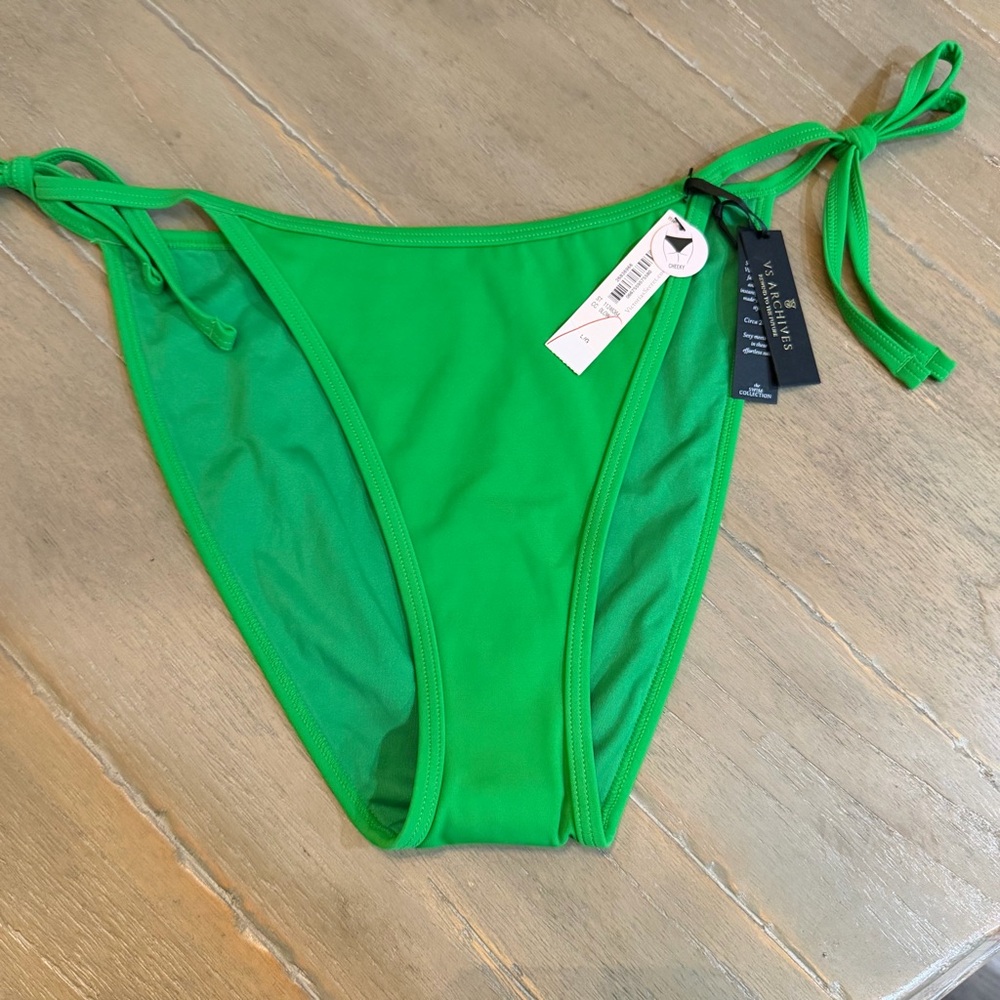 Victoria Secret cheeky Green Tie-Side Bikini Bottom